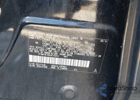 2014 Toyota Rav4 Xle z USA, uszkodzony, nr VIN 2T3WFREV6EW115044